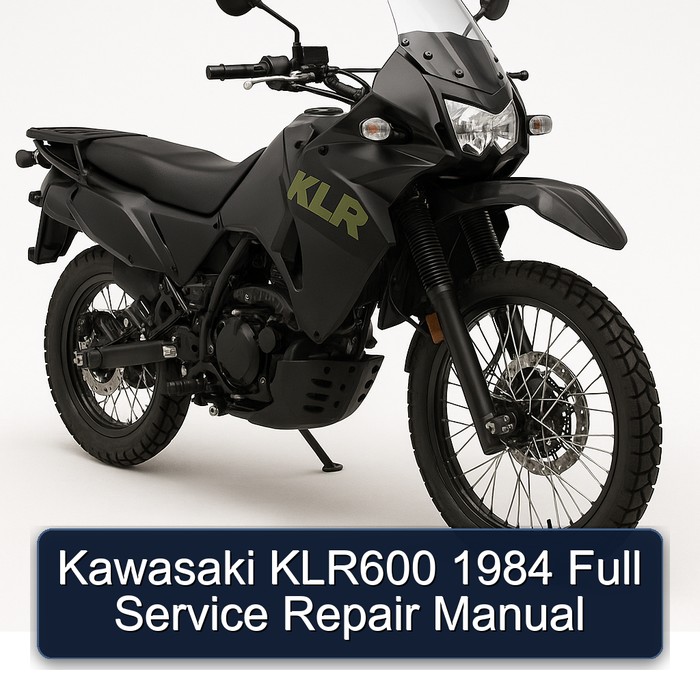 Kawasaki KLR600 1984 Full Manual de servicio y reparación