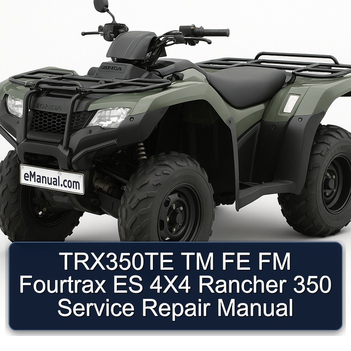 TRX350TE TM FE FM Fourtrax ES 4X4 Rancher 350 Manual de servicio y reparación