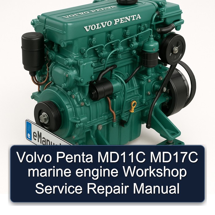 Volvo Penta MD11C MD17C marine engine Workshop Manual de servicio y reparación
