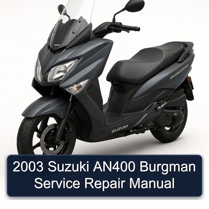 2003 Suzuki AN400 Burgman Manual de servicio y reparación