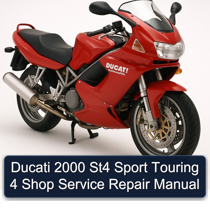 Ducati 2000 St4 Sport Touring 4 Shop Manual de servicio y reparación