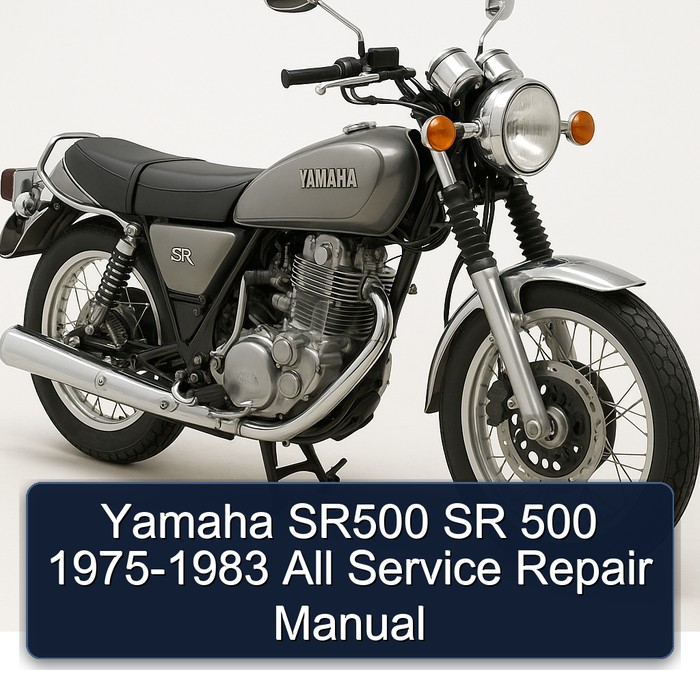 Yamaha SR500 SR 500 1975-1983 All Service Repair Manual
