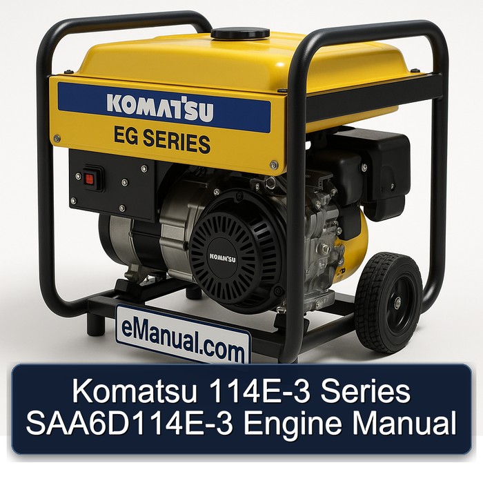 Komatsu 114E-3 Series SAA6D114E-3 Engine Manual