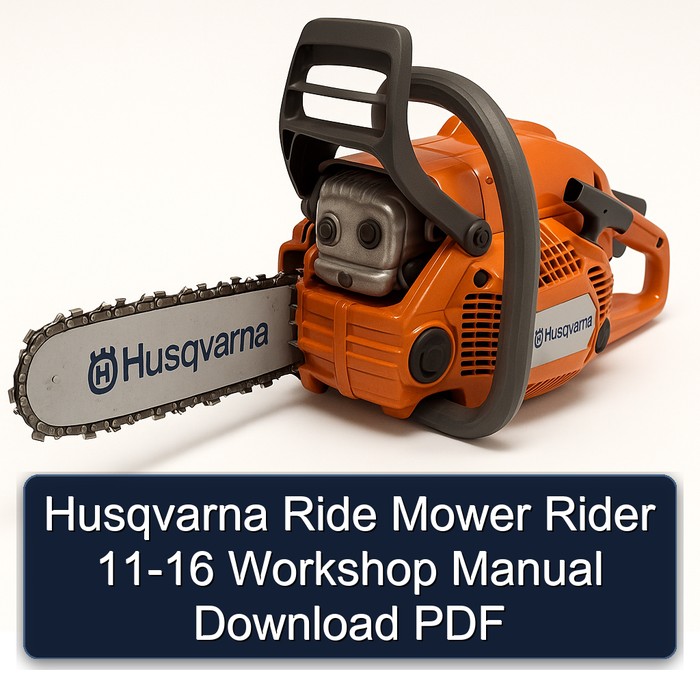 Husqvarna Ride Mower Rider 11-16 Workshop Manual Download PDF