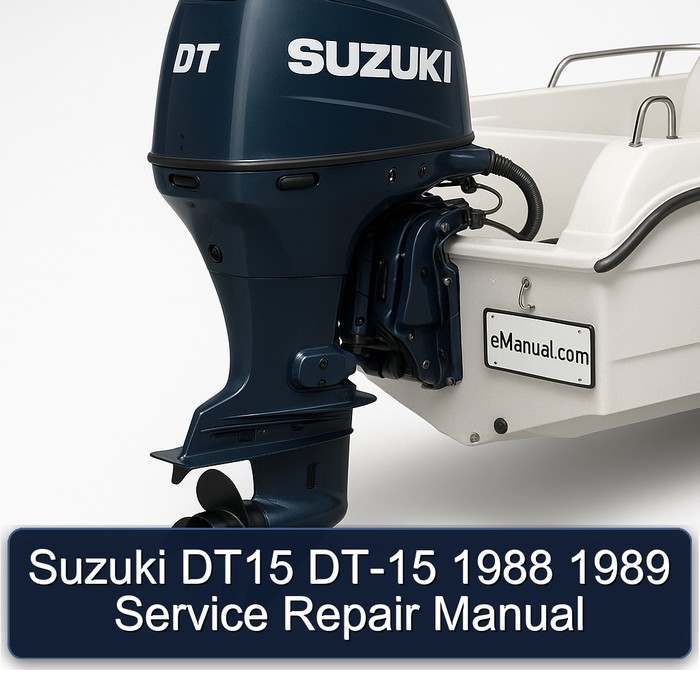 Suzuki DT15 DT-15 1988 1989 Manual de servicio y reparación