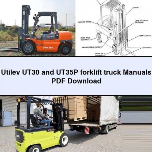 Utilev UT30 and UT35P Forklift Truck Manuals PDF Download