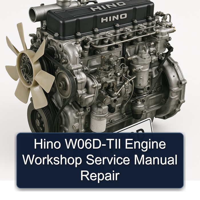 Manual de Reparación de Taller para Motor Hino W06D-TIl