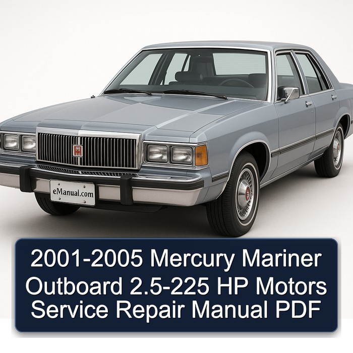 2001-2005 Mercury Mariner Outboard 2.5-225 HP Motors Manual de servicio y reparación (PDF Preview Complete FSM Contains Everything You Will Need To Repair Maintain Your Outboard Motor)