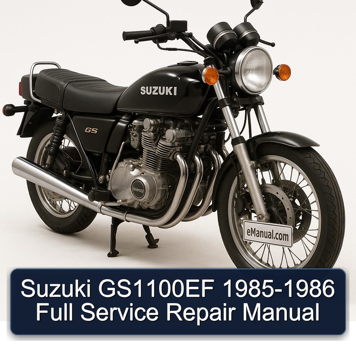 Suzuki GS1100EF 1985-1986 Full Manual de servicio y reparación