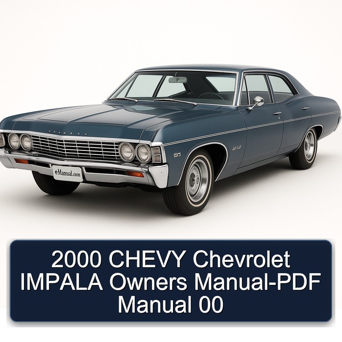 2000 CHEVY Chevrolet IMPALA Owners Manual-PDF Manual 00