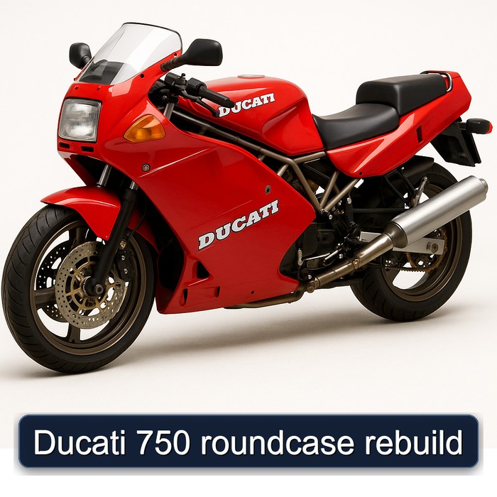 Ducati 750 roundcase rebuild