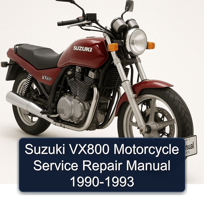 Suzuki VX800 Motorcycle Manual de servicio y reparación 1990-1993