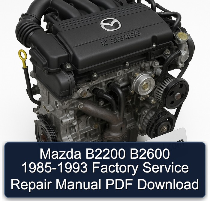 Manual de Servicio y Reparación Fábrica Mazda B2200 B2600 (1985-1993) PDF