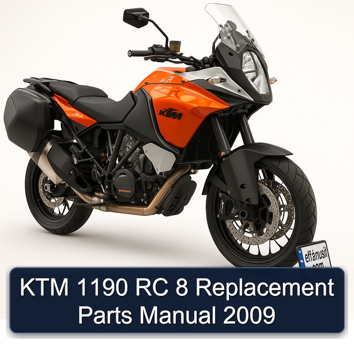 KTM 1190 RC 8 Replacement Parts Manual 2009