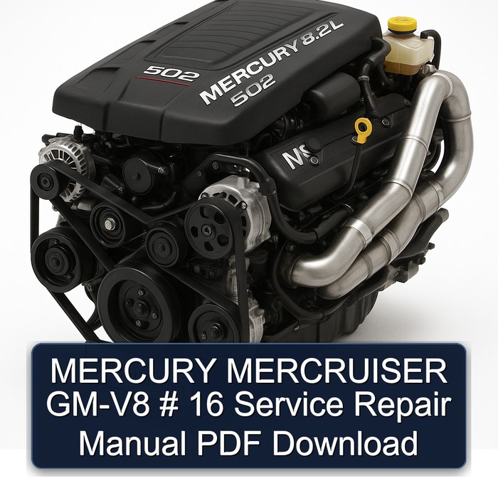 MERCURY MERCRUISER GM-V8 # 16 Service Repair Manual PDF Download