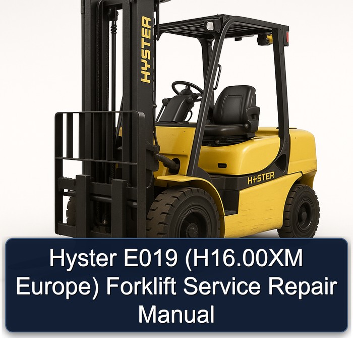 Manual de Servicio y Reparación de la Carretilla Elevadora Hyster E019 (H16.00XM Europa)
