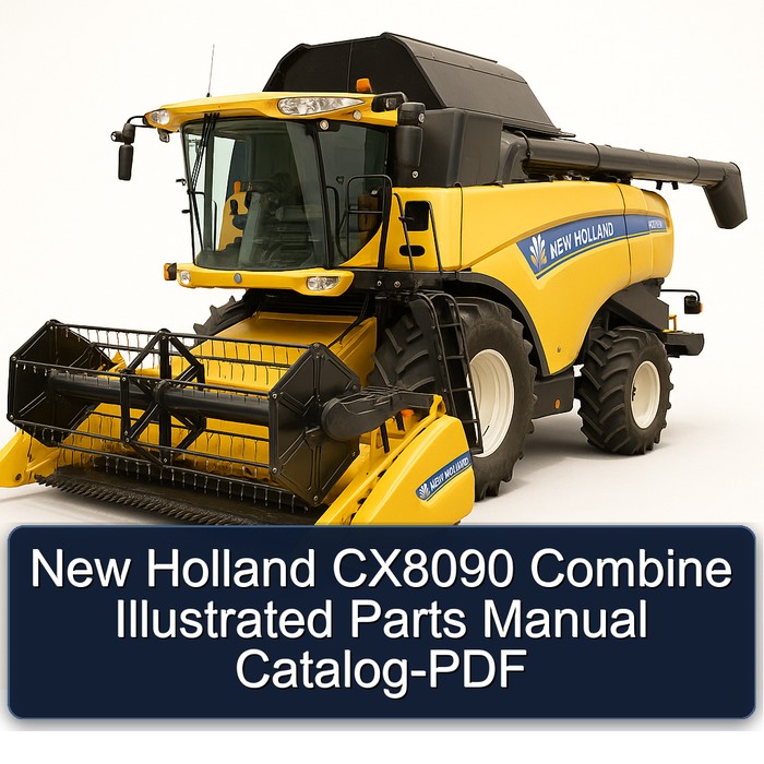 New Holland CX8090 Combine Illustrated Parts Manual Catalog-PDF