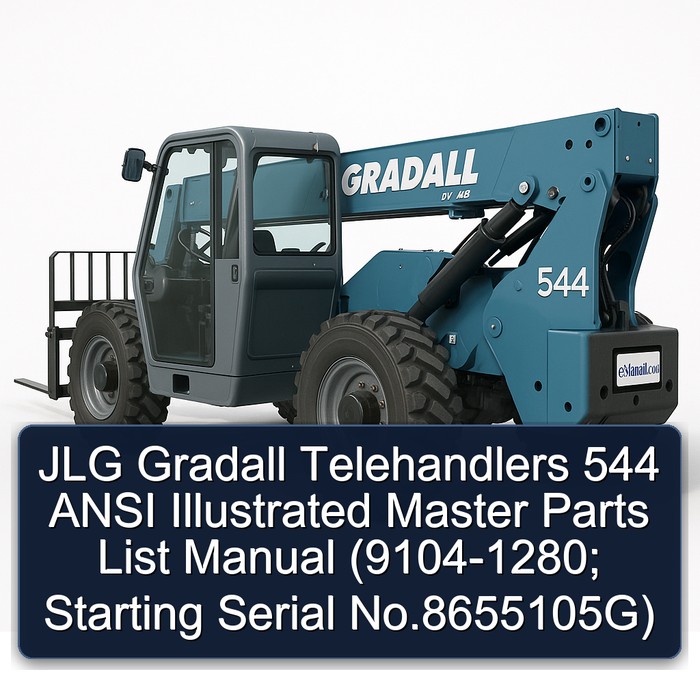 Jlg Gradall Telehandlers 544 Ansi (9104-1280; Starting Serial No.8655105G) Parts Catalog PDF Download