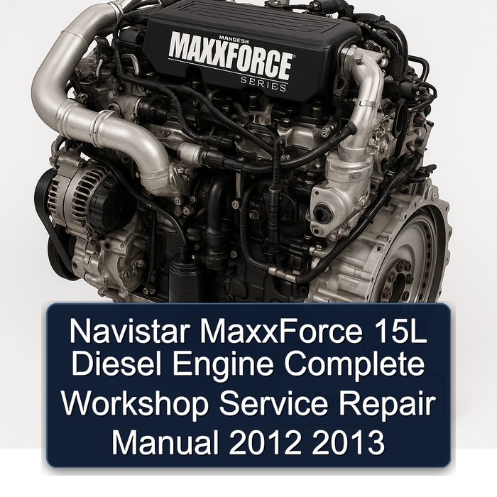 Manual de Reparación Completo del Motor Diesel Navistar MaxxForce 15L 2012-2013