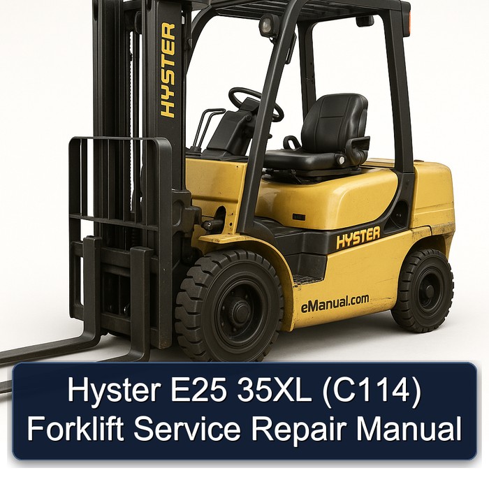 Manual de Servicio y Reparación para Montacargas Hyster E25 35XL (C114)