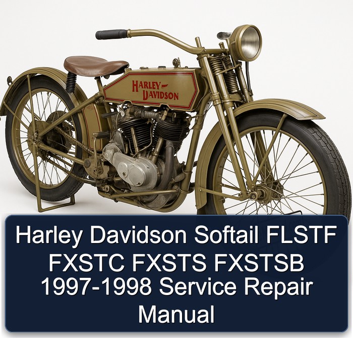 Harley Davidson Softail FLSTF FXSTC FXSTS FXSTSB 1997-1998 Manual de servicio y reparación