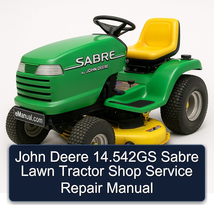 John Deere 14.542GS Sabre Rasenmäher Werkstatt-Reparaturhandbuch