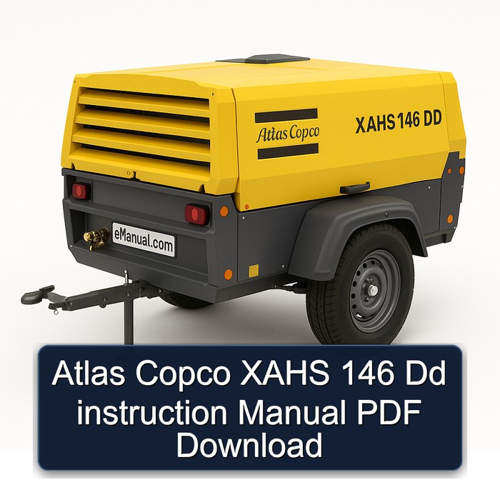 Atlas Copco XAHS 146 Dd instruction Manual PDF Download