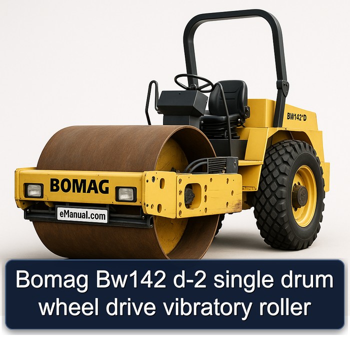 Bomag Bw142 d-2 single drum wheel drive vibratory roller