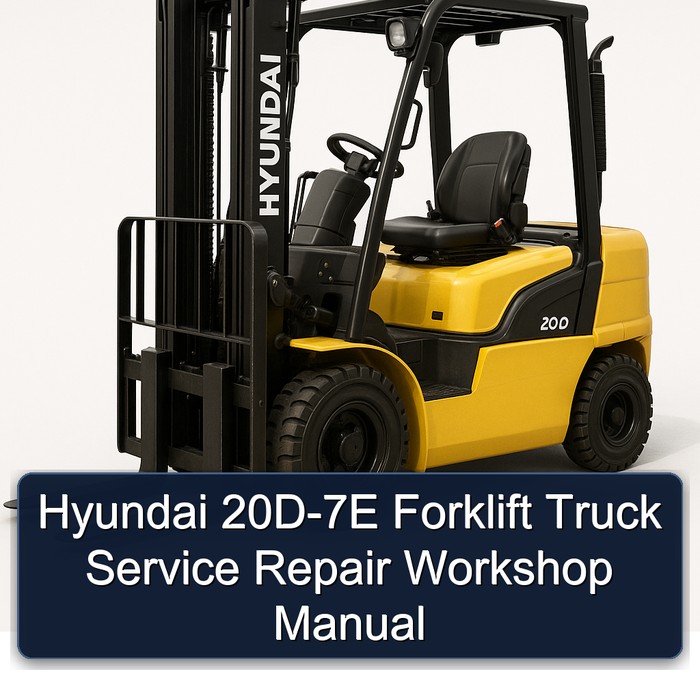 Manual de Servicio y Reparación para Montacargas Hyundai 20D-7E