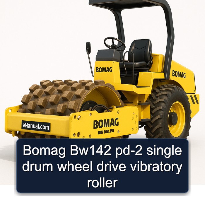 Bomag Bw142 pd-2 single drum wheel drive vibratory roller