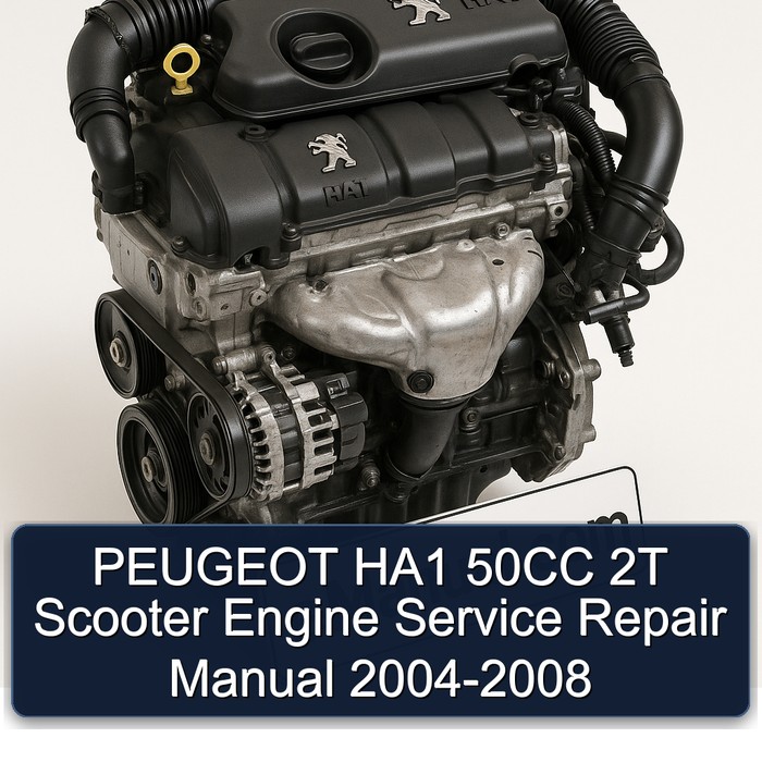 Manual de Reparación y Servicio del Motor de la Motocicleta PEUGEOT HA1 50CC 2T (2004-2008)