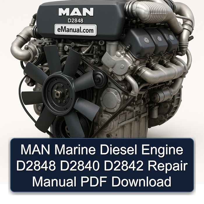 MAN Marine Diesel Engine D2848 D2840 D2842 Repair Manual PDF Download