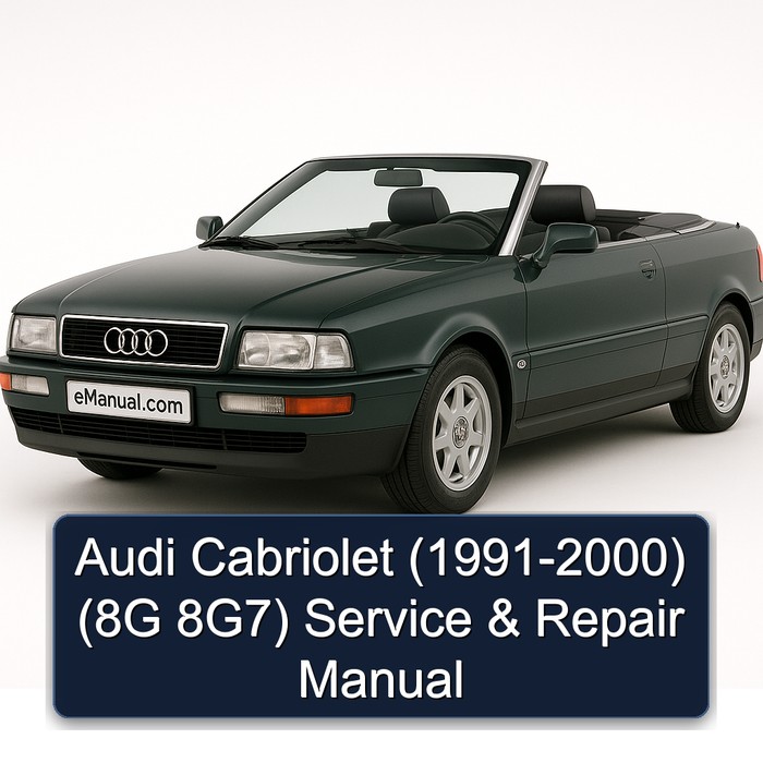 Audi Cabriolet (1991-2000) (8G 8G7) Manual de servicio y reparación