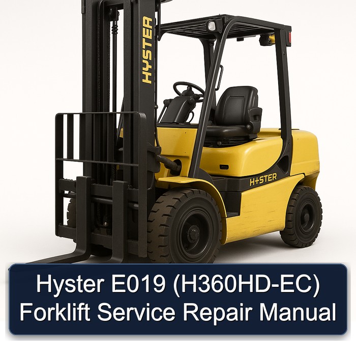 Manual de Servicio y Reparación de la Carretilla Elevadora Hyster E019 (H360HD-EC)