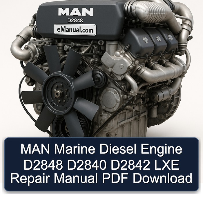 MAN Marine Diesel Engine D2848 D2840 D2842 LXE Repair Manual PDF Download