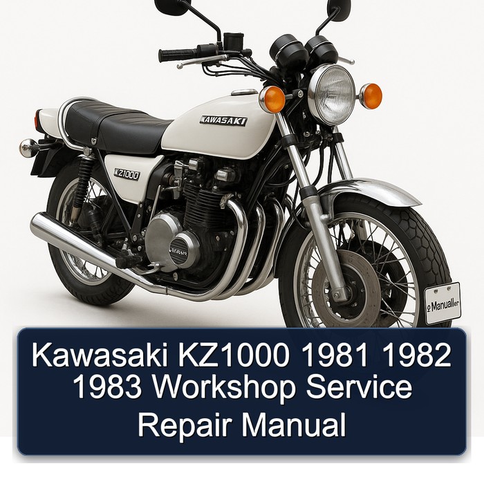 Kawasaki KZ1000 1981 1982 1983 Workshop Manual de servicio y reparación