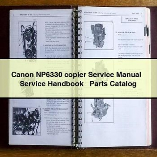 Canon NP6330 Copier Service + Service Handbook Parts Catalog PDF Download