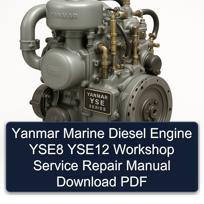 Yanmar Marine Diesel Engine YSE8 YSE12 Workshop Service Repair Manual Download PDF