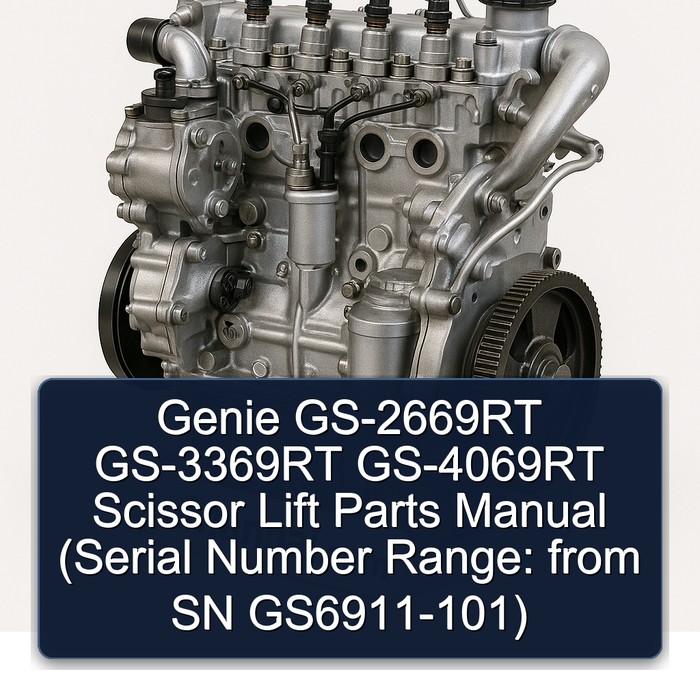 Genie GS-2669RT GS-3369RT GS-4069RT Scissor Lift Parts Manual (Serial Number Range: from SN GS6911-101)
