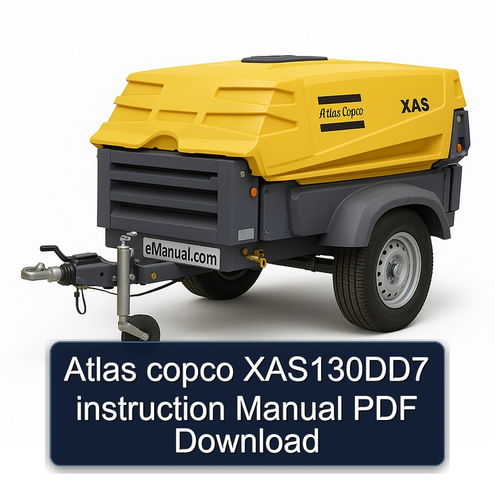 Atlas copco XAS130DD7 instruction Manual PDF Download