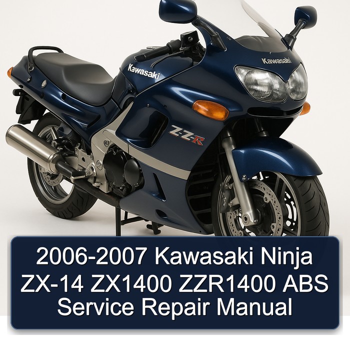 2006-2007 Kawasaki Ninja ZX-14 ZX1400 ZZR1400 ABS Manual de servicio y reparación