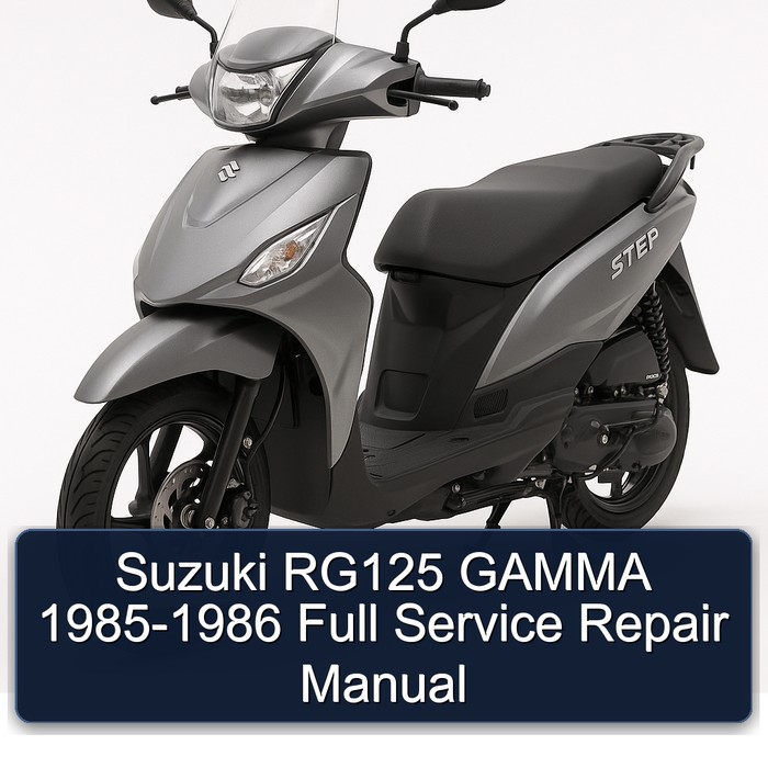 Suzuki RG125 GAMMA 1985-1986 Full Manual de servicio y reparación
