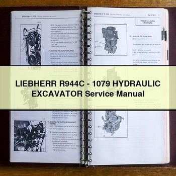 Liebherr R944C-1079 Hydraulic Excavator Workshop Service Repair Manual PDF Download