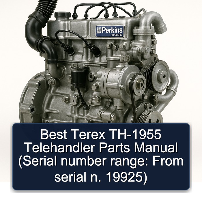 Best Terex TH-1955 Telehandler Parts Manual (Serial number range: From serial n. 19925)