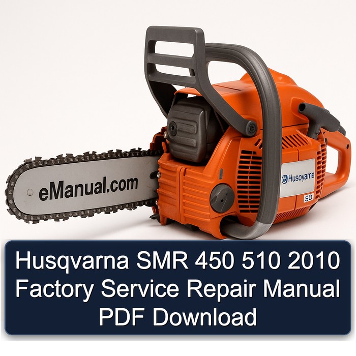 Husqvarna SMR 450 510 2010 Factory Manual de servicio y reparación PDF Download