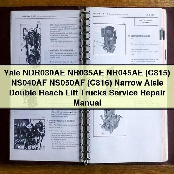 Manual de Servicio y Reparación de Carretillas Elevadoras Yale de Brazo Doble de Pasillo Estrecho