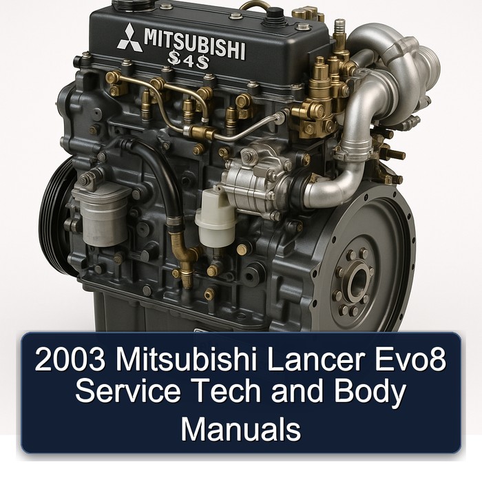 2003 Mitsubishi Lancer Evo8 Service Tech and Body Manuals