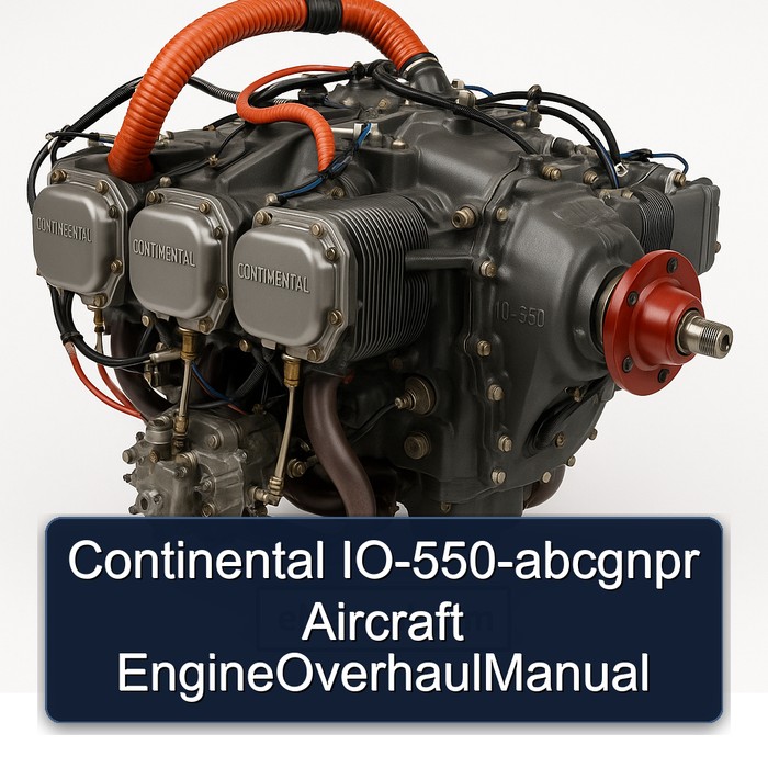 Continental IO-550-abcgnpr Flugzeugtriebwerk Überholhandbuch