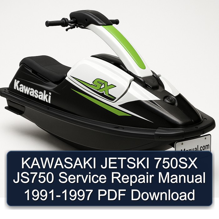 KAWASAKI JETSKI 750SX JS750 Manual de servicio y reparación 1991-1997 PDF Download