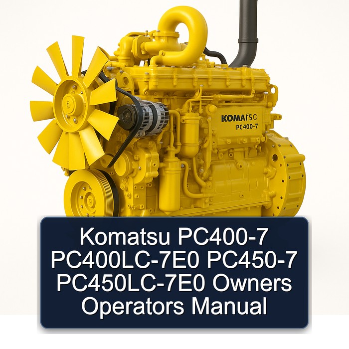 Manual del Operador para Excavadoras Komatsu PC400-7, PC400LC-7E0, PC450-7, PC450LC-7E0